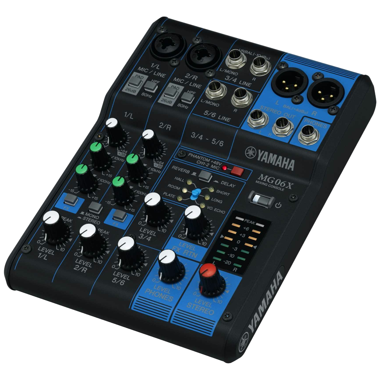 ANALOG LJUDMIXER, 6st KANALER